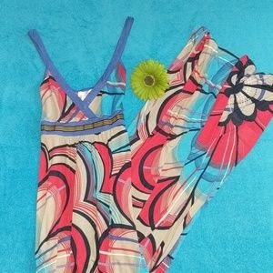 DEPT. Flower Pattern Maxi Dress sz.S #171